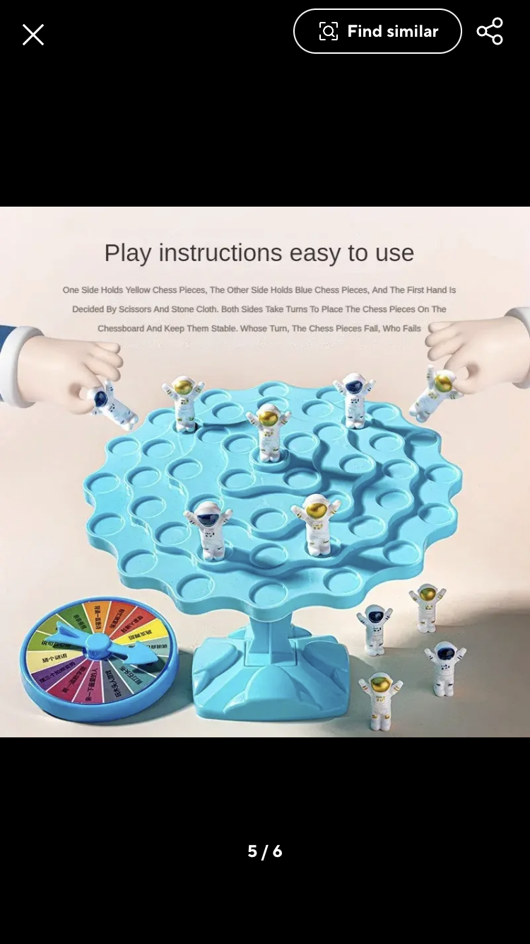Balance Blocks Spaceman Kids Toy, Astronaut Balance Tabletop Game, Puzzle Stacking Assembling Educational Toy Balance Blocks Spaceman Kids Toy, Astronaut Balance Tabletop Game, Puzzle Stacking Assembling Educational Toy